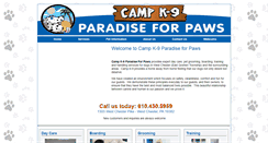 Desktop Screenshot of campk9pa.com